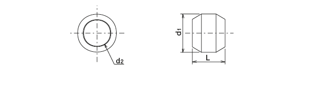CN · CB · CS · TI 型（コンプレッション・パーツ）
 外形寸法図