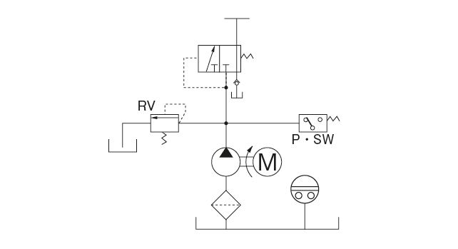 MO2 · MO2C 型（直圧作動式定量バルブ）
 ポンプ回路図