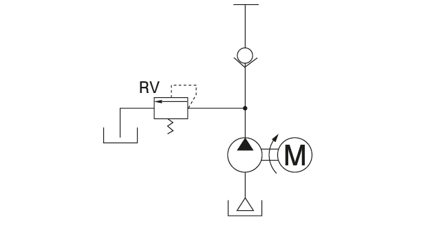 AMR-III DS 型（電動間欠吐出型ギアーポンプ）
ポンプ回路図