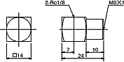 アダプター　EA・TA型　外形寸法図