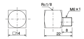 SC · EC · TC 型（コネクター）
 外形寸法図