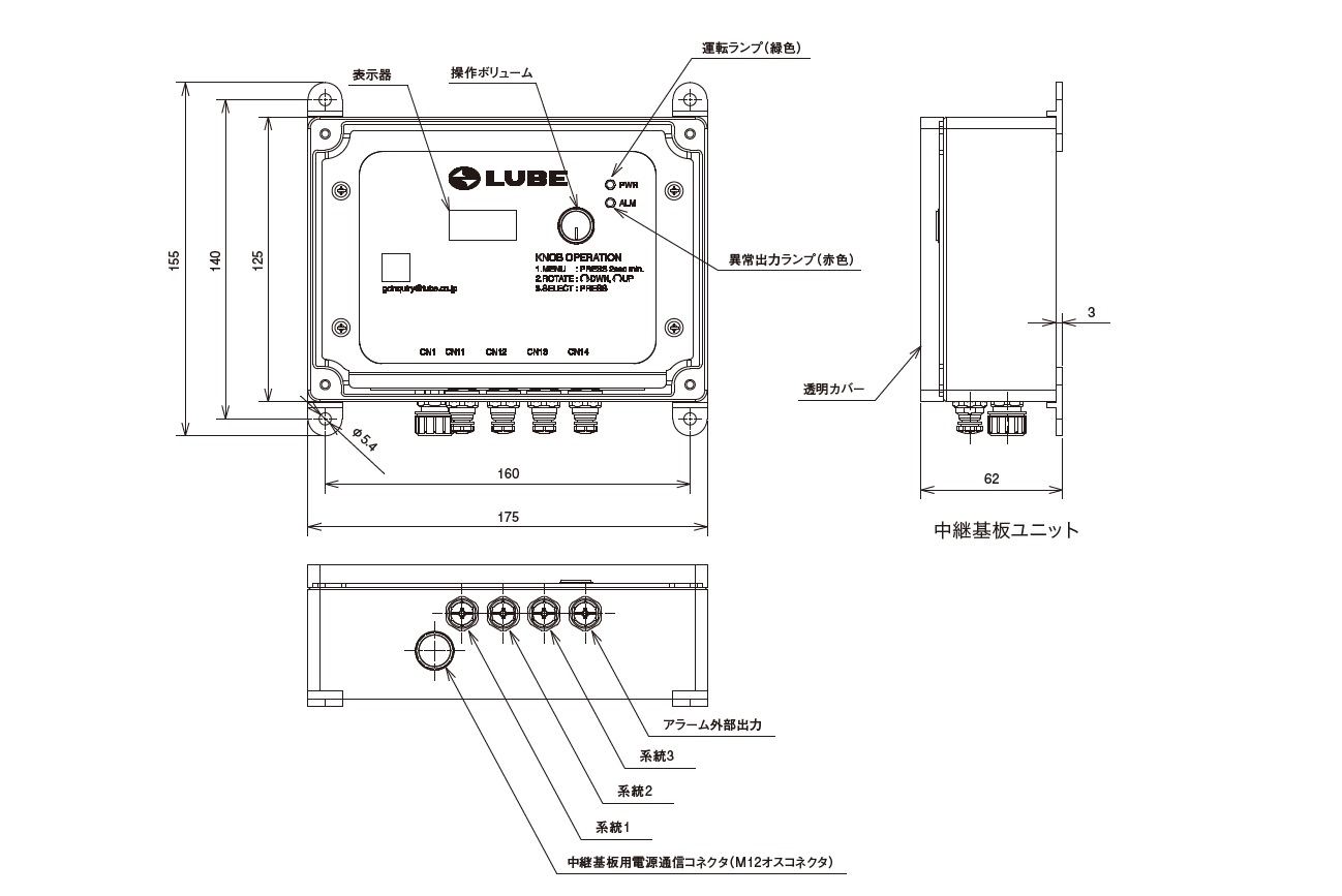 
		EPM (End Point Monitor) 外形寸法図