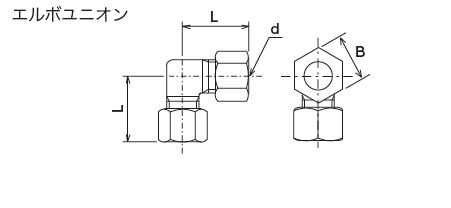 高圧継手（鋼管用）
 外形寸法図