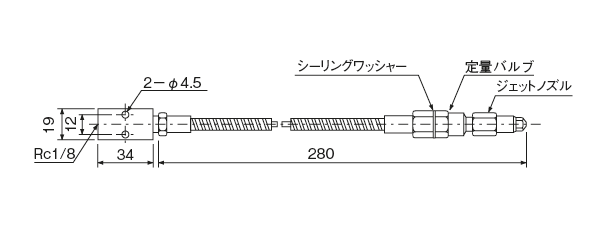 FDM 型（PM型ポンプ専用部品）
 外形寸法図