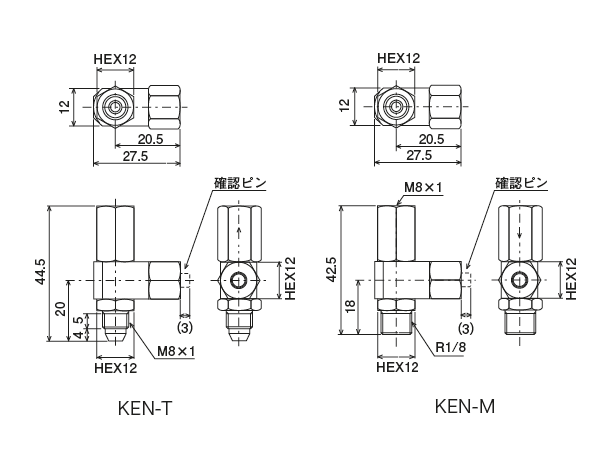 吐出確認ピン KEN-T · KEN-M 型|リューベ株式会社 LUBE Japan 吐出確認ピン KEN-T · KEN-M 型|リューベ株式会社 LUBE Japan