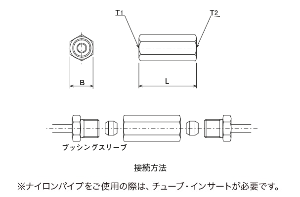 KP · KPW · KP 型（カップリング）
 外形寸法図