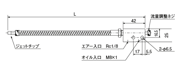 外形寸法図 （フレキシブル型スプレーノズル）
 外形寸法図