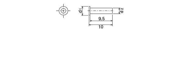 CN · CB · CS · TI 型（コンプレッション・パーツ）
 外形寸法図