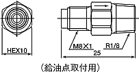 抵抗式連続用バルブ コントロールユニット 外形寸法図
